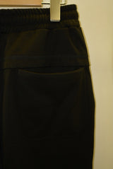 2017 S/S GalaabenD ストレッチルーチェルブライト裏毛relax easy pants BLACK