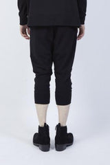 2017 S/S GalaabenD ストレッチルーチェルブライト裏毛relax easy pants BLACK