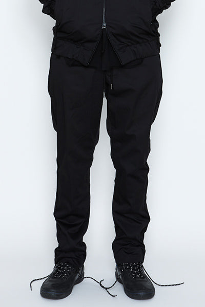 2017 S/S NUMBER (N)INE PIPING EASY PANTS BLACK/BLACK