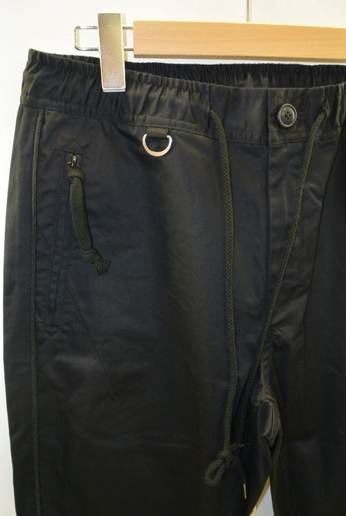2017 S/S NUMBER (N)INE PIPING EASY PANTS BLACK/BLACK