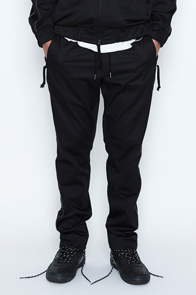 2017 S/S NUMBER (N)INE PIPING EASY PANTS BLACK/BKxWH
