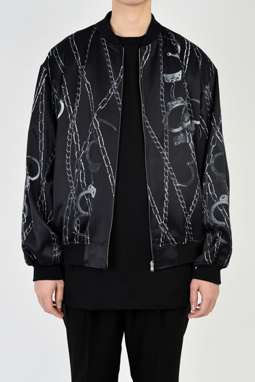 2020 S/S LAD MUSICIAN INKJET CHAIN AND HANDCUFF REVERSIBLE BLOUSON