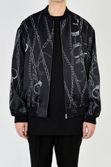 2020 S/S LAD MUSICIAN INKJET CHAIN AND HANDCUFF REVERSIBLE BLOUSON