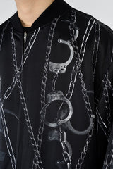 2020 S/S LAD MUSICIAN INKJET CHAIN AND HANDCUFF REVERSIBLE BLOUSON