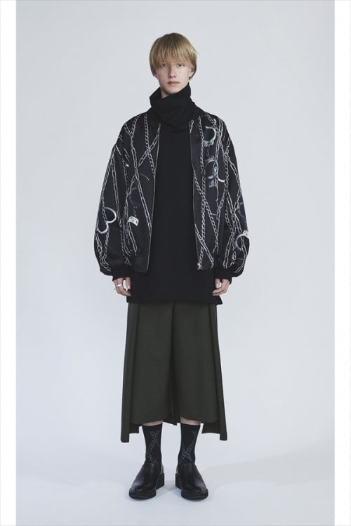 2020 S/S LAD MUSICIAN INKJET CHAIN AND HANDCUFF REVERSIBLE BLOUSON