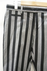 2016 S/S GalaabenD ツイルストレッチ ワイドストライプ tapered PT BLACK×OFF WHITE