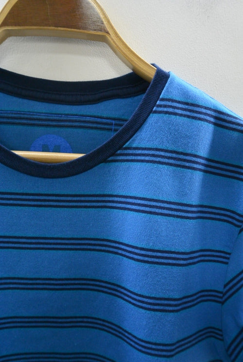 2016 S/S M / original jacquard crazy border crew neck t-shirts (blue)