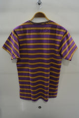 2016 S/S M / original jacquard crazy border crew neck t-shirts (purple)