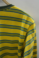 2016 S/S M l/s original jacquard crazy border crew neck t-shirts (yellow)