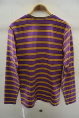 2016 S/S M l/s original jacquard crazy border crew neck t-shirts (purple)