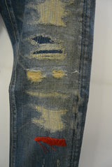 2016 S/S TMT CRUSH DENIM PANTS 519 INDIGO LIGHT