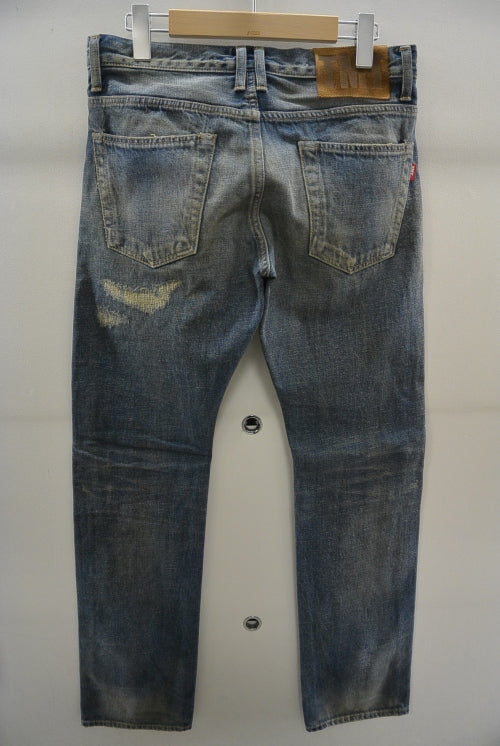 2016 S/S TMT CRUSH DENIM PANTS 519 INDIGO LIGHT