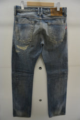 2016 S/S TMT CRUSH DENIM PANTS 519 INDIGO LIGHT