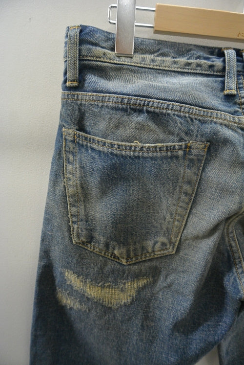2016 S/S TMT CRUSH DENIM PANTS 519 INDIGO LIGHT