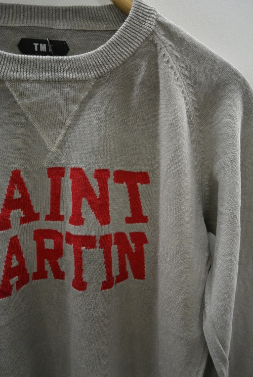 2016 S/S TMT CREW NECK KNIT(SAINT MARTIN) GRAY