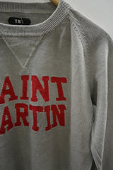 2016 S/S TMT CREW NECK KNIT(SAINT MARTIN) GRAY