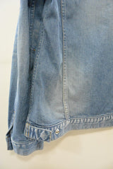 2016 S/S NUMBER (N)INE　FLY FLONT STRETCH DENIM JACKET__DAMAGE BLUE