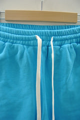 2015 S/S NUMBER (N)INE SWEAT SHORT PANTS_N(N) BLUE