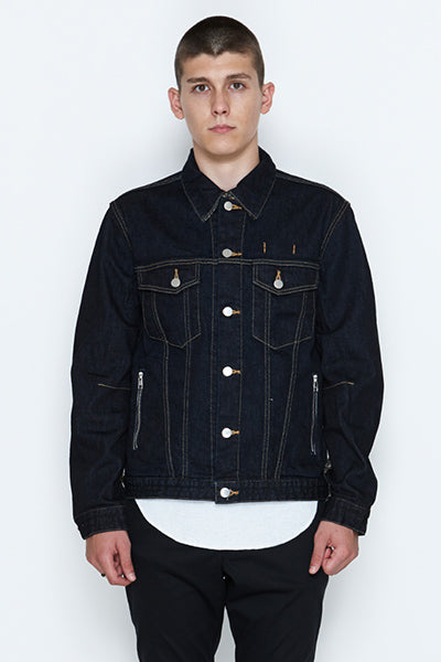2017 S/S n(n) BY NUMBER (N)INE DENIM JACKET_STRETCH DENIM(LEOPARD) BLACK