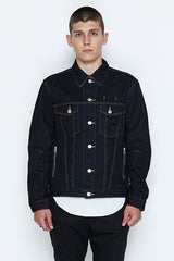 2017 S/S n(n) BY NUMBER (N)INE DENIM JACKET_STRETCH DENIM(LEOPARD) BLACK