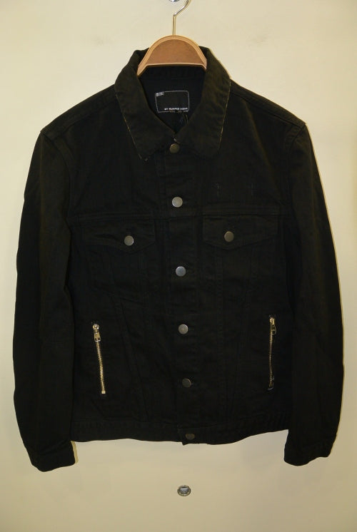 2017 S/S n(n) BY NUMBER (N)INE DENIM JACKET_STRETCH DENIM(LEOPARD) BLACK