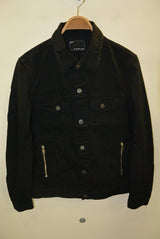 2017 S/S n(n) BY NUMBER (N)INE DENIM JACKET_STRETCH DENIM(LEOPARD) BLACK