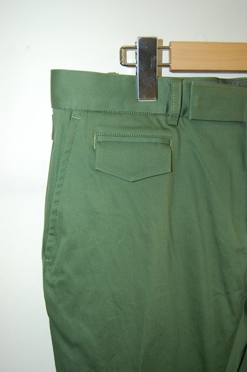 2014 S/S GalaabenD 高密度ピケストレッチtapered trousers GREEN