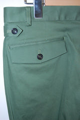 2014 S/S GalaabenD 高密度ピケストレッチtapered trousers GREEN