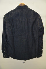 2016 S/S n(n) BY NUMBER (N)INE　BAND COLLAR　WESTERN SHIRTS_DENIM(WASHED) BLUE