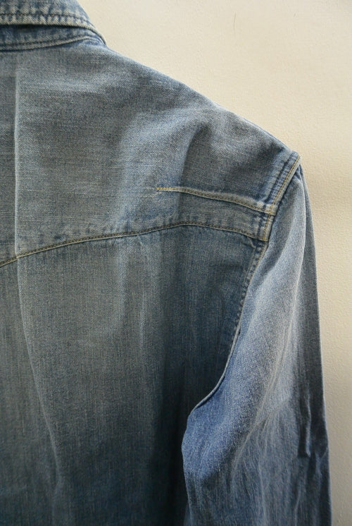 2016 S/S n(n) BY NUMBER (N)INE　WESTERN SHIRTS_DENIM(DAMAGE) BLUE 