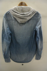 2016 S/S n(n) BY NUMBER (N)INE　HOODED WESTERN SHIRTS_DENIM(DAMAGE) LIGHT BLUE 