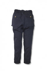 2016 S/S NUMBER (N)INE BOX POKET RIB PANT_COTTON NYLON STRETCH NAVY