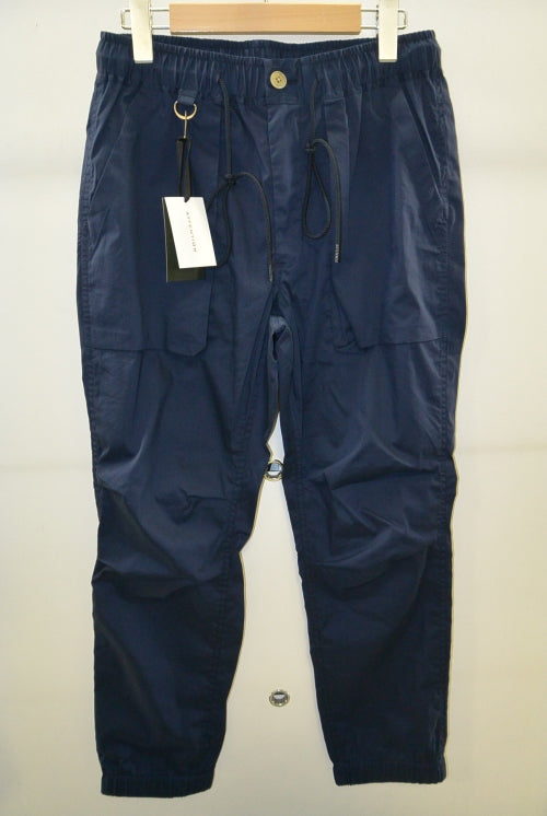 2016 S/S NUMBER (N)INE BOX POKET RIB PANT_COTTON NYLON STRETCH NAVY