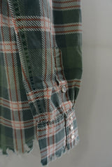 2016 S/S M / original madras cut off check shirts (green)