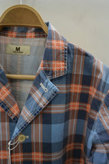 2016 S/S M / original madras long check shirts (blue)