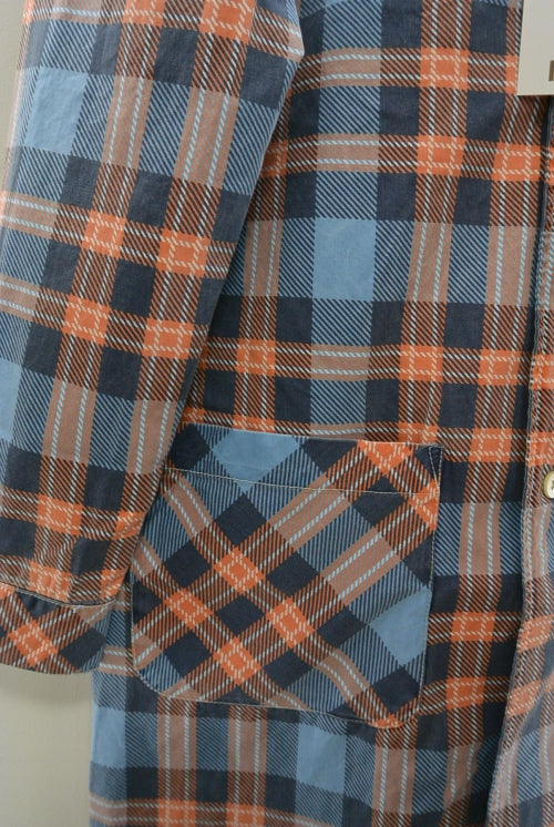 2016 S/S M / original madras long check shirts (blue)