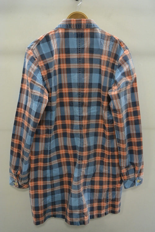 2016 S/S M / original madras long check shirts (blue)