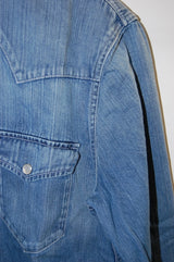 2014 S/S LITHIUM HOMME DUNGAREE-DENIM WESTERN SHIRT  L-INDIGO