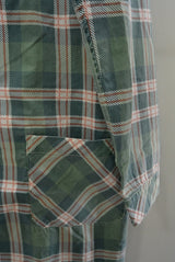 2016 S/S M / original madras long check shirts (green)