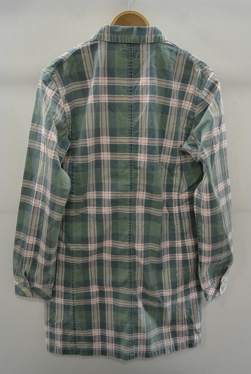 2016 S/S M / original madras long check shirts (green)