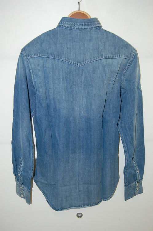 2014 S/S LITHIUM HOMME DUNGAREE-DENIM WESTERN SHIRT  L-INDIGO