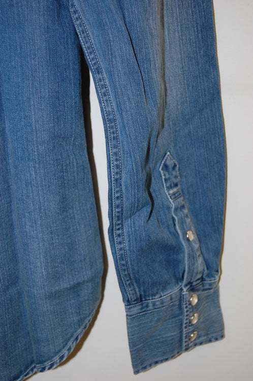 2014 S/S LITHIUM HOMME DUNGAREE-DENIM WESTERN SHIRT  L-INDIGO