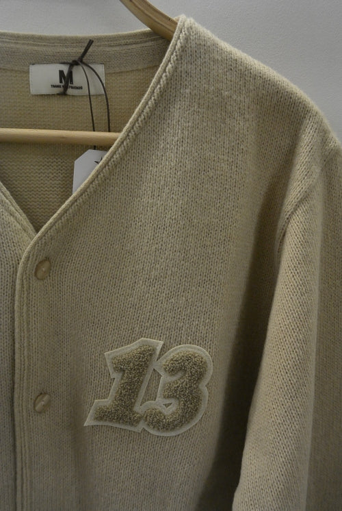 2018 S/S M / wappen cardigan (camel)