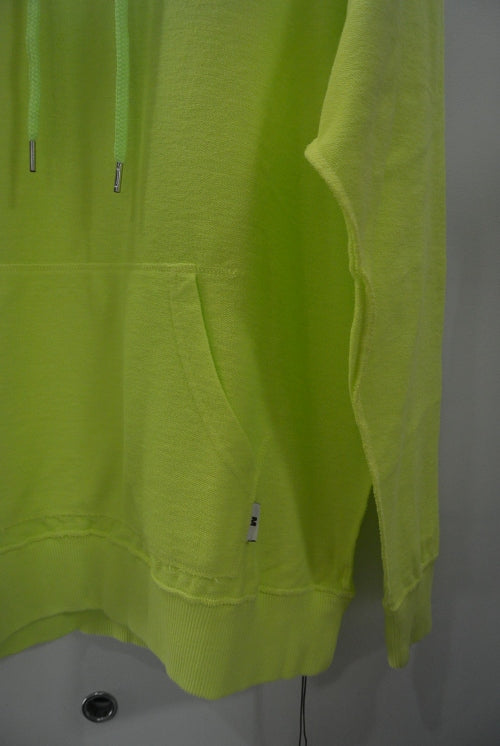 2018 S/S M reverse sweat pull over hoodie (FUCK YOU FRIENDS) (high light yellow)