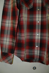 2017 S/S NUMBER (N)INE WESTERN SHIRTS_OMBRE CHECK RED