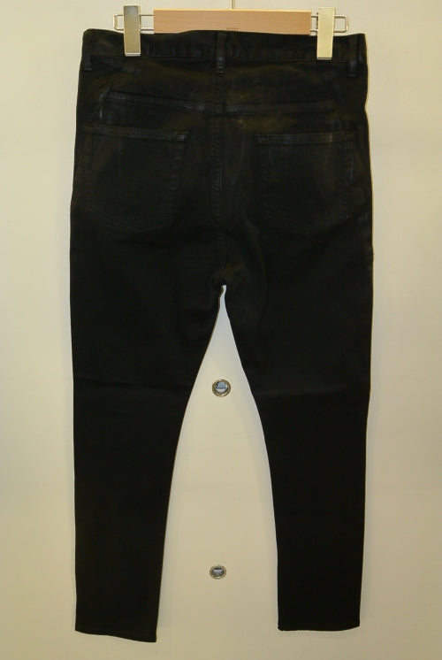 2017 S/S GalaabenD スーパーストレッチシームコーティング new skinny BLACK