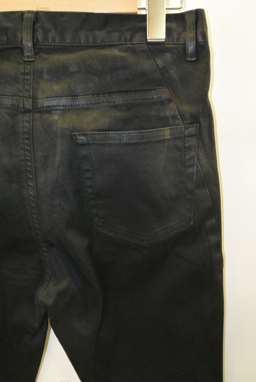 2017 S/S GalaabenD スーパーストレッチシームコーティング new skinny BLACK
