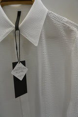 2017 S/S GalaabenDコットンハイゲージサッカーストライプshirt OFF WHITE