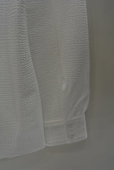 2017 S/S GalaabenDコットンハイゲージサッカーストライプshirt OFF WHITE