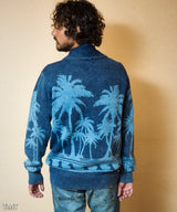 2018 S/S TMT INDIGO PARM-TREE JACQUARD KNIT CARDIGAN